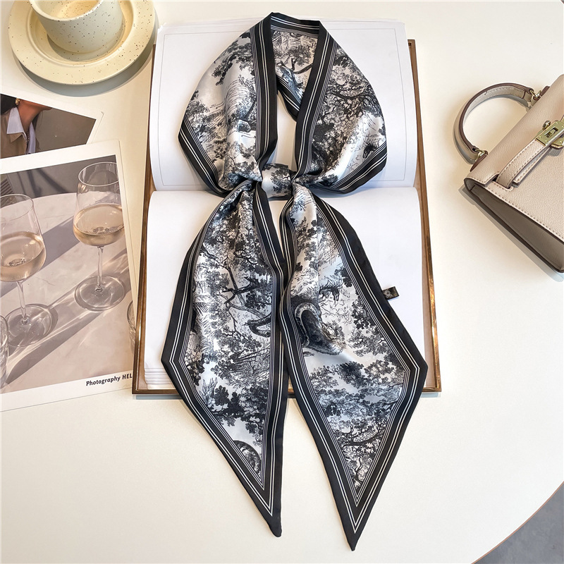 Luxury Bags China - Foulard long de luxe, bandeaux fins