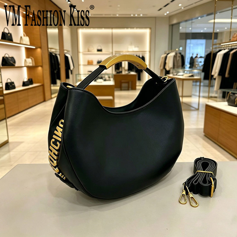 Luxury Bags Tote - Sac seau demi-cercle pour femme avec