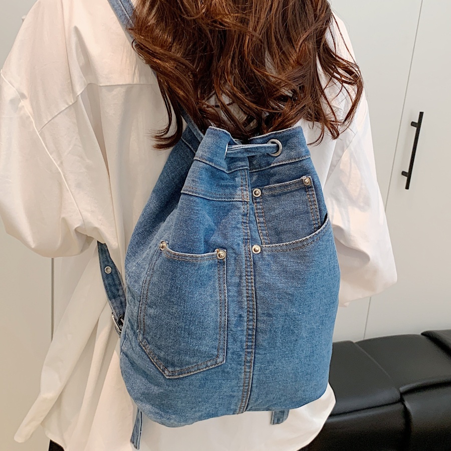 Luxury Bags Blue - Sacs à dos en denim pour