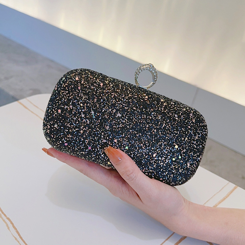 Pochette à paillettes bleu cla - Luxury Bags Blue avis et prix