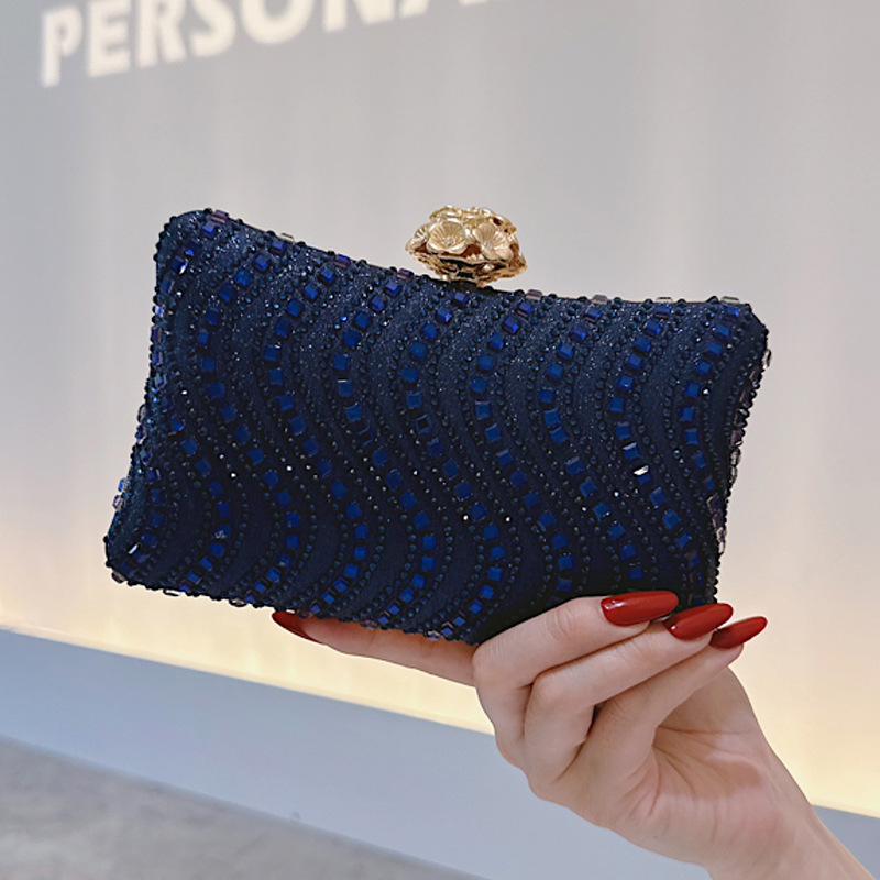 Pochette élégante bleu marine  - Luxury Bags Blue avis et prix