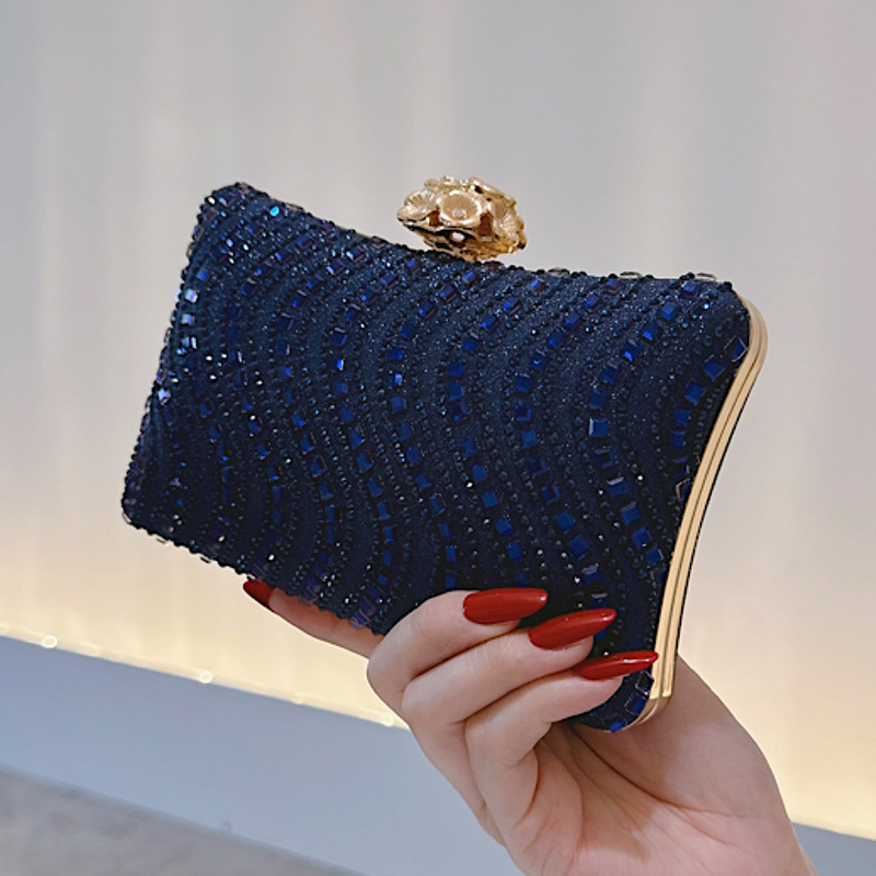 Pochette élégante bleu marine  - Luxury Bags Blue avis et prix