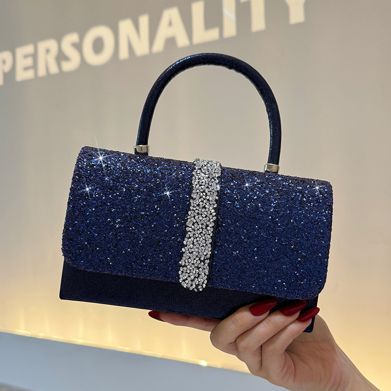 Sac de soirée luxueux brillant - Luxury Bags Blue avis et prix