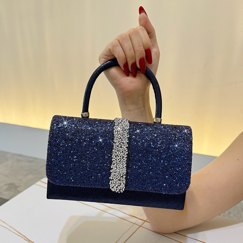 Sac de soirée luxueux brillant - Luxury Bags Blue avis et prix