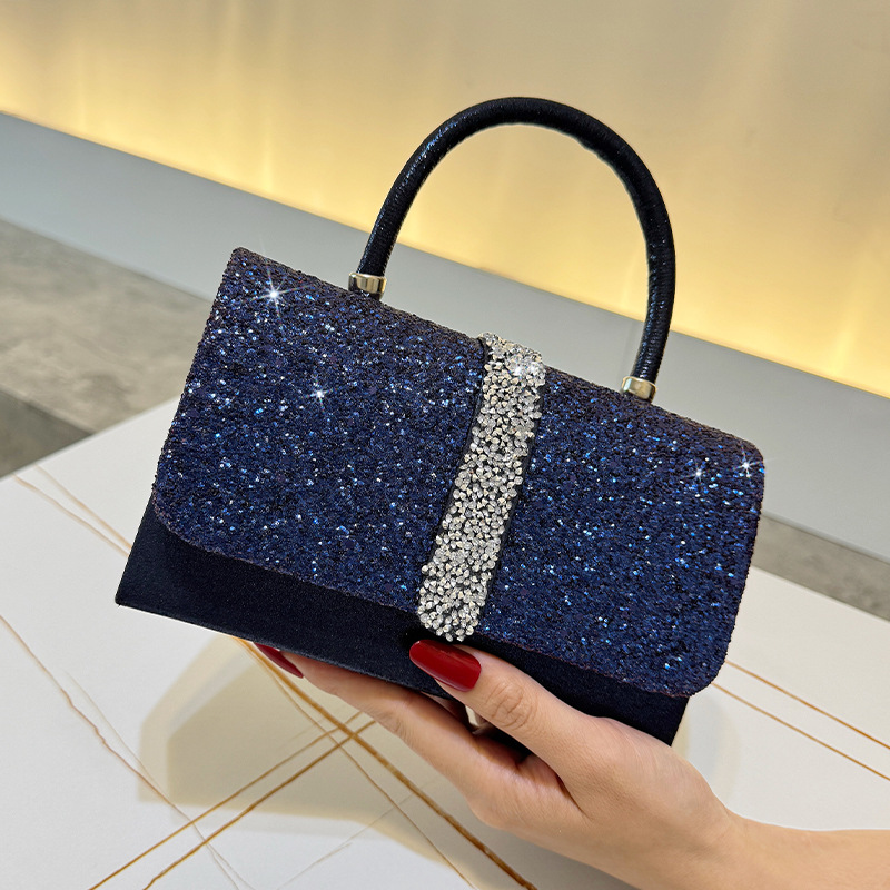 Sac de soirée luxueux brillant - Luxury Bags Blue avis et prix